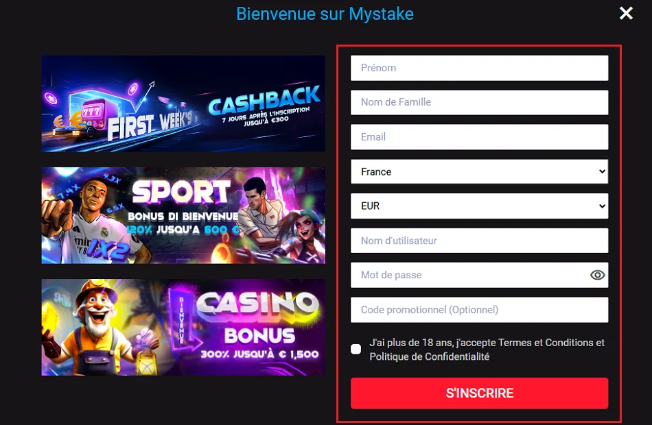 Créez votre compte